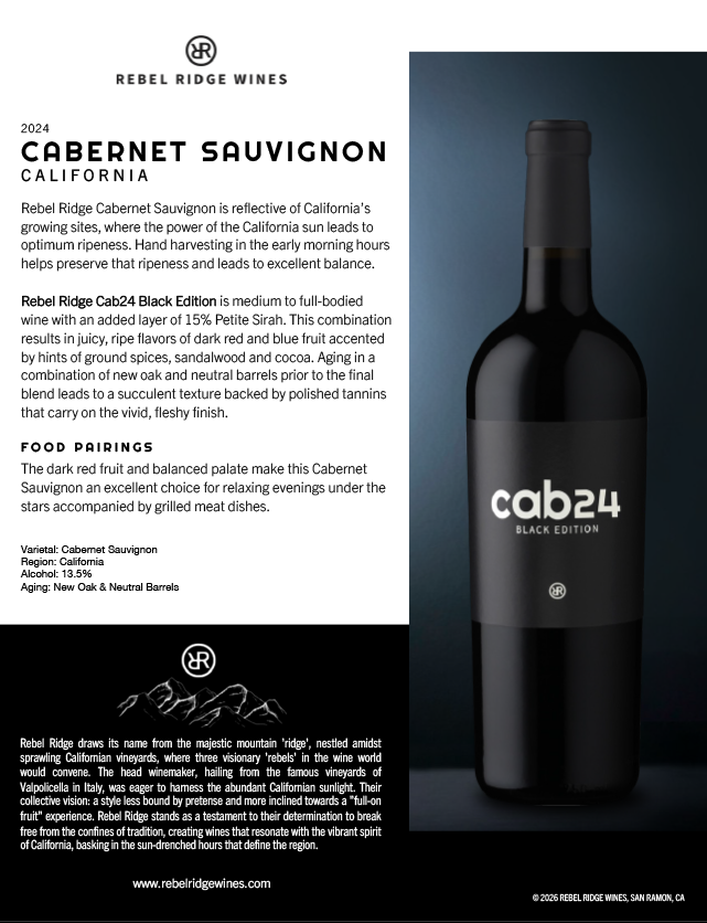Rebel Ridge Cab24 Black Edition tech sheet thumbnail